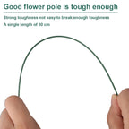 Aomhrek 3-Roll Florist Tape & 30cm Wire Set | Highly Flexible Floral Taping & Stem Wires for Flower Arranging, Bouquets & DIY Art