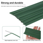 Aomhrek 3-Roll Florist Tape & 30cm Wire Set | Highly Flexible Floral Taping & Stem Wires for Flower Arranging, Bouquets & DIY Art