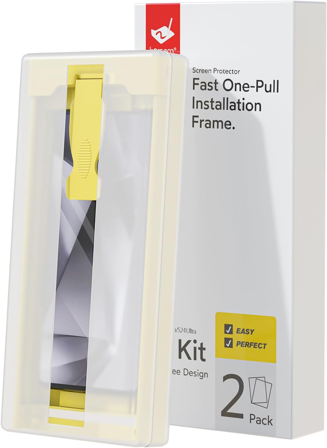 BERSEM 2 Pack HD Screen Protector for Samsung Galaxy S24 Ultra — Auto-Align, Bubble-Free & Case Friendly - Zeta Store