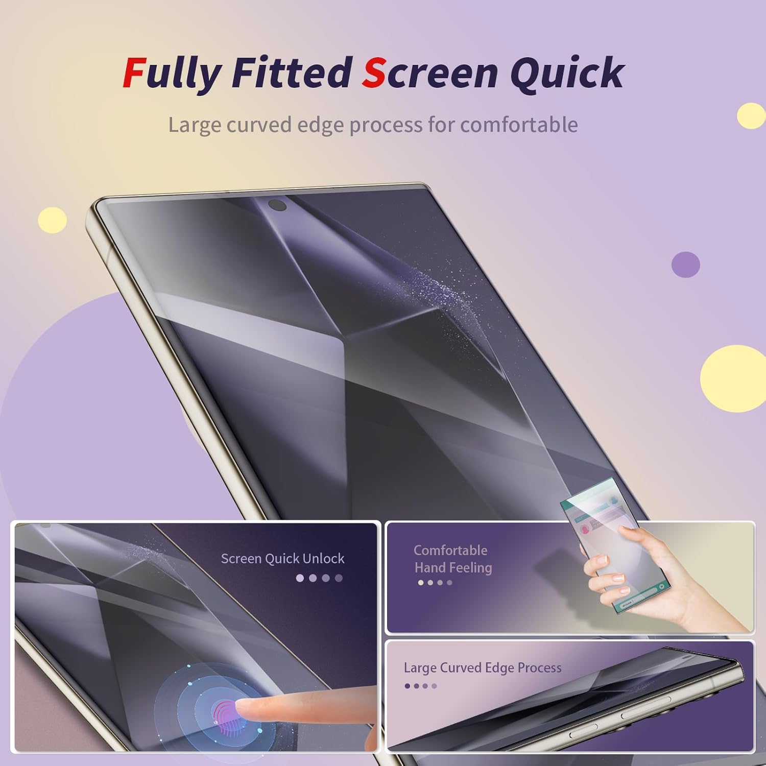 BERSEM 2 Pack HD Screen Protector for Samsung Galaxy S24 Ultra — Auto-Align, Bubble-Free & Case Friendly - Zeta Store