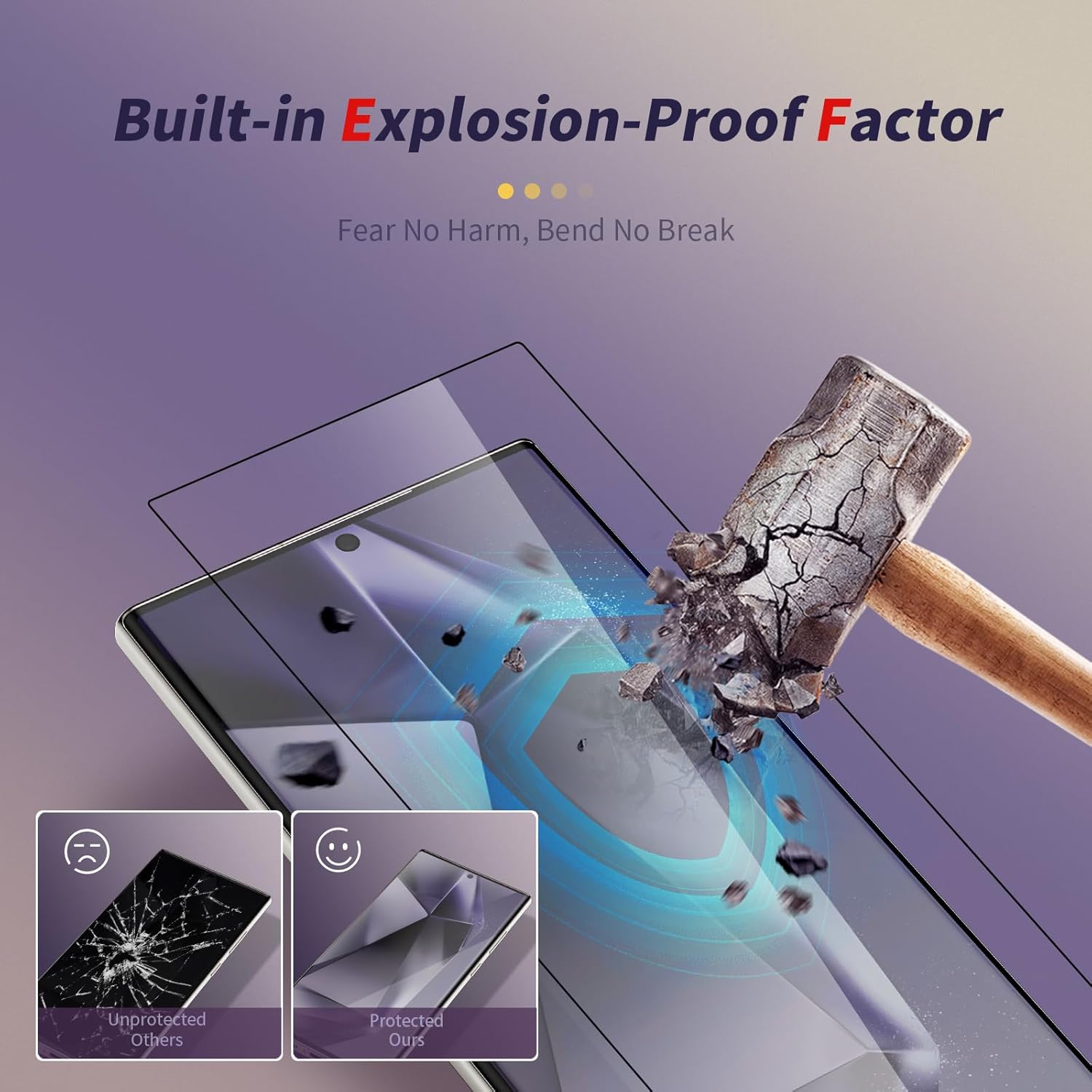 BERSEM 2 Pack HD Screen Protector for Samsung Galaxy S24 Ultra — Auto-Align, Bubble-Free & Case Friendly - Zeta Store