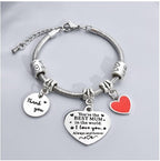 Bochoi. Brand New "Best Mum" Heart Charm Bracelet - Perfect Gift for Mom! - Zeta Store