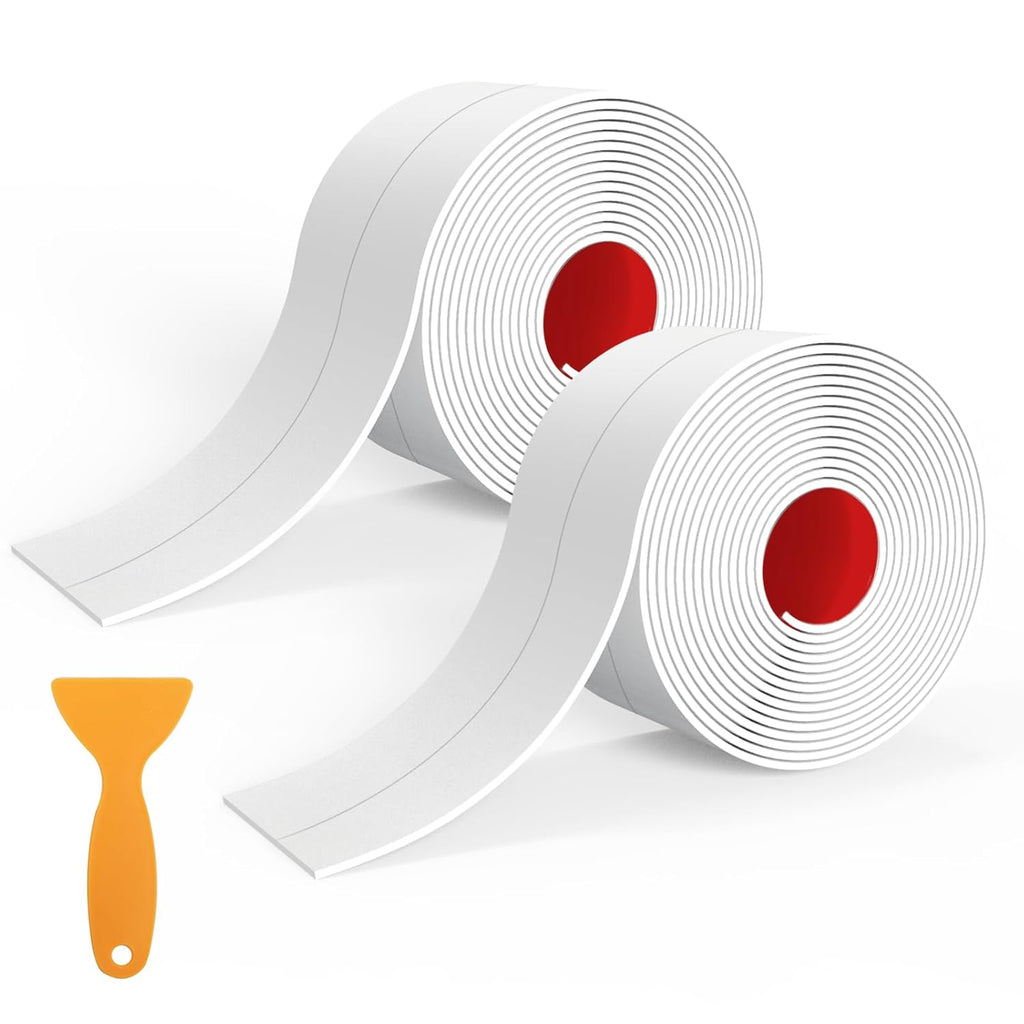 BONAVCY Bathroom Sealing Strips | 38mm x 3.2m Waterproof Self-Adhesive Tape | 90° Corner Seal with Application Tool | For Kitchen, Bath, Wall Gaps | Brand New in Barn