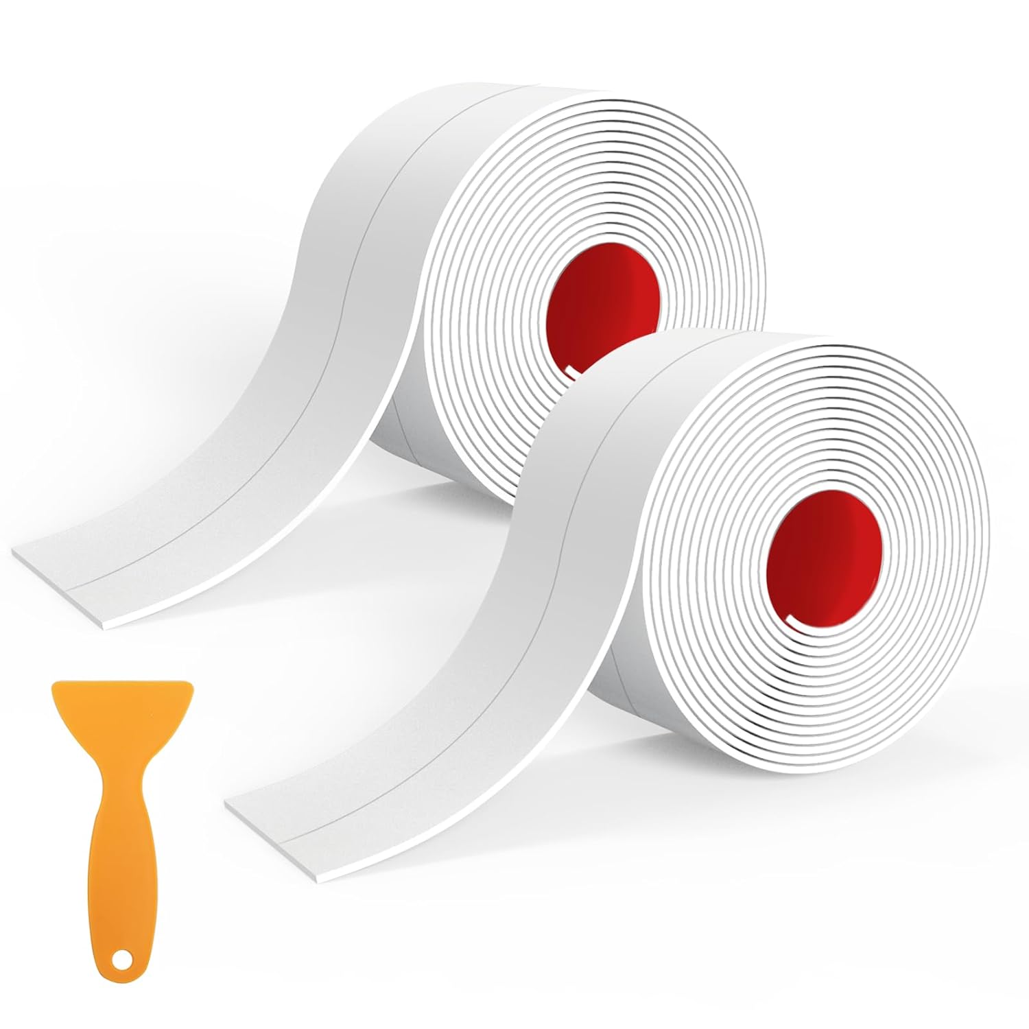 BONAVCY Bathroom Sealing Strips | 38mm x 3.2m Waterproof Self-Adhesive Tape | 90° Corner Seal with Application Tool | For Kitchen, Bath, Wall Gaps | Brand New in Barn