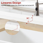 BONAVCY Bathroom Sealing Strips | 38mm x 3.2m Waterproof Self-Adhesive Tape | 90° Corner Seal with Application Tool | For Kitchen, Bath, Wall Gaps | Brand New in Barn