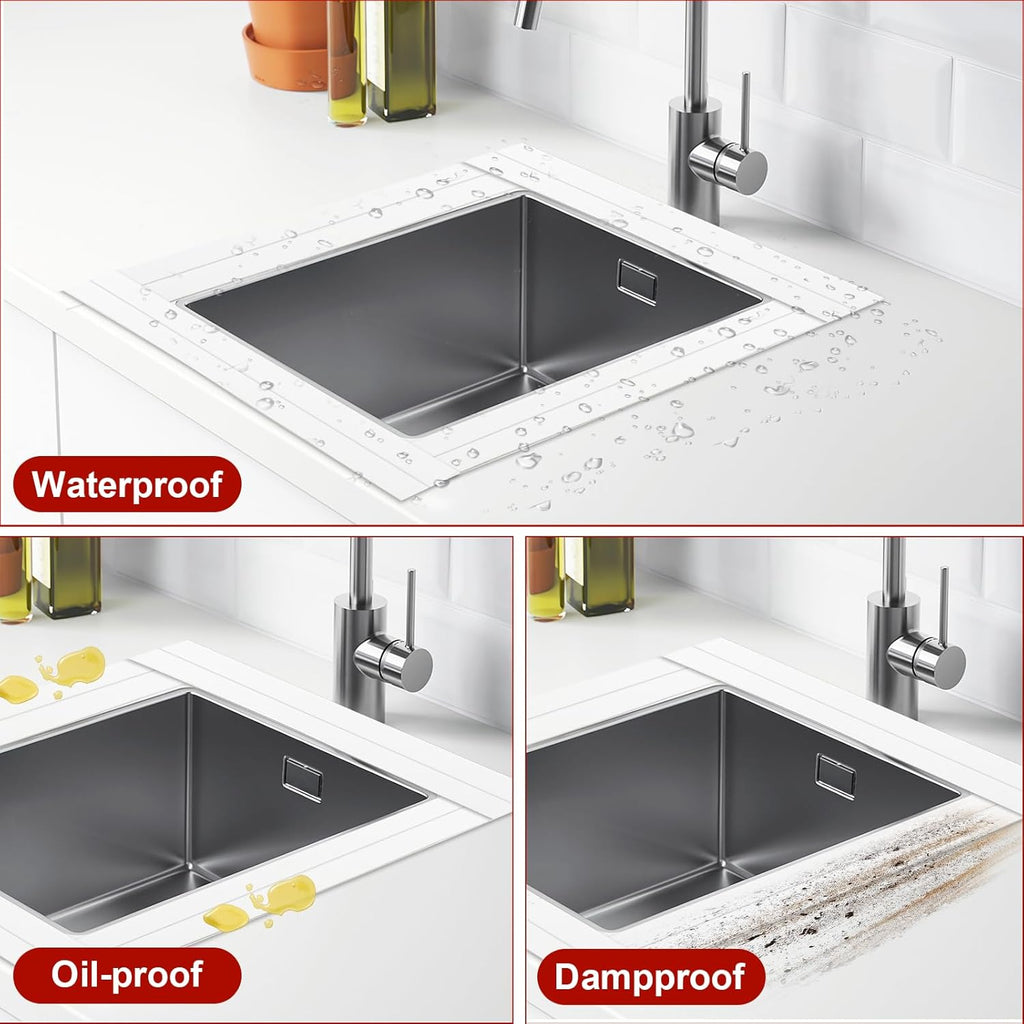 BONAVCY Bathroom Sealing Strips | 38mm x 3.2m Waterproof Self-Adhesive Tape | 90° Corner Seal with Application Tool | For Kitchen, Bath, Wall Gaps | Brand New in Barn