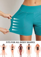 Baleaf Women's High-Waisted Swim Shorts  - Tummy Control Beach & Board Shorts | Brand New!