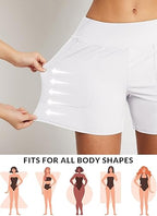 Baleaf Women's High-Waisted Swim Shorts  - Tummy Control Beach & Board Shorts | Brand New!