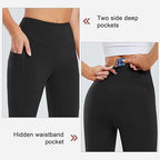 Baleaf Women's 10" Workout Shorts - High Waisted Yoga & Running Shorts with Pockets | LIMITED TIME OFFER! Black