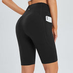 Baleaf Women's 10" Workout Shorts - High Waisted Yoga & Running Shorts with Pockets | LIMITED TIME OFFER! Black