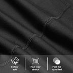 Baleaf Women's 10" Workout Shorts - High Waisted Yoga & Running Shorts with Pockets | LIMITED TIME OFFER! Black