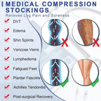 Beister Medical Thigh High Compression Stockings 20-30 mmHg - Firm Support (1 Pair) - Zeta Store