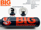 NEW! Big BuzzBrew 1L Insulated Thermos Flask | 2 Lids, 2 Straws & Brush | 24hr Cold & 12hr Hot | Leakproof Stainless Steel Sports Bottle
