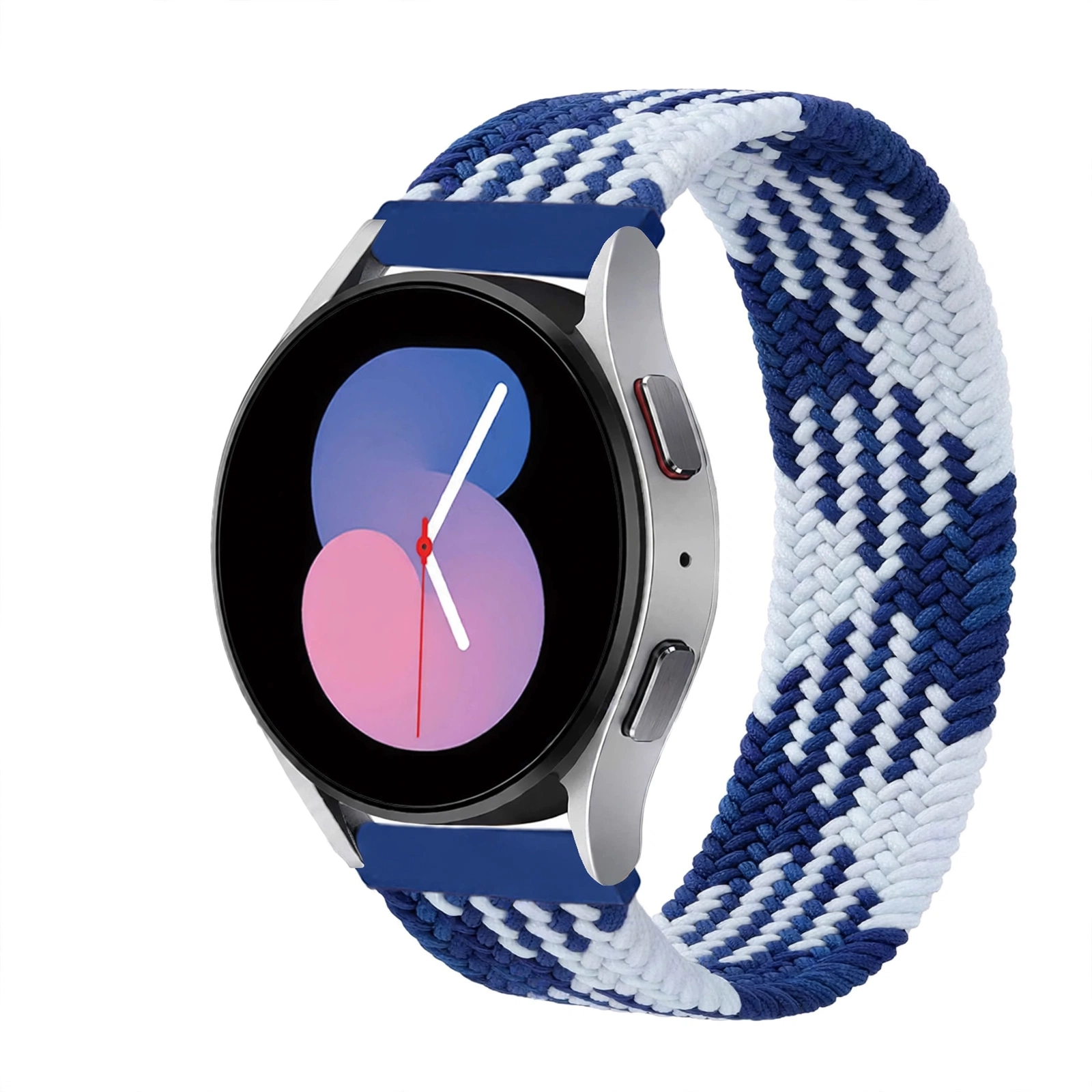 SOLOLUP Braided Solo Loop Sport Strap 20mm 22mm - Elastic Nylon Watch Band for Samsung, Garmin, Huawei, Amazfit | Blue, Pink, Purple, Black