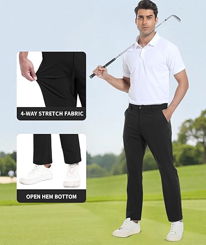 BOYZN Men's 5-Pocket Performance Pants | Lightweight, Stretch & Quick-Dry | Golf, Work, Travel & Casual | UPF 50+ 🏌️‍♂️