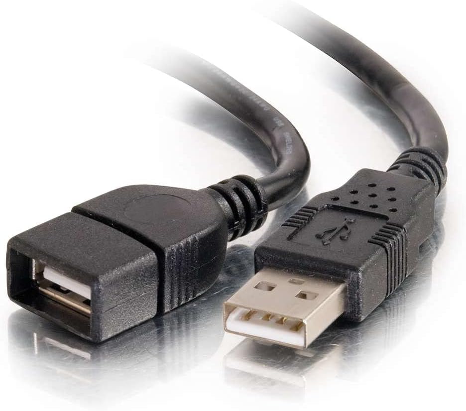 C2G 52106 1m USB 2.0 Extension Cable - USB A Male to A Female - High Speed Black