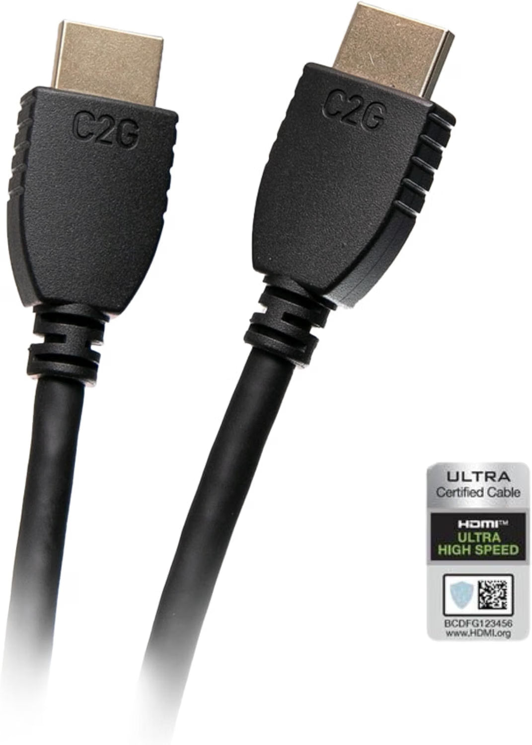 C2G 56783 High Speed HDMI Cable with Ethernet - 4K 60Hz HDMI 2.0 Gold Plated, 6ft (1.8m) Black