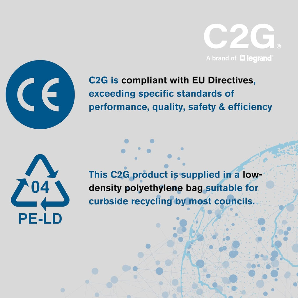 C2G 2m UK Power Cable | BS1363 to IEC C7 Connector ⚡ 🔌 Brand New & A Real Bargain! 🔌 For TVs, Laptops, Consoles & Mor