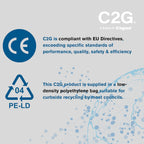 C2G 2m UK Power Cable | BS1363 to IEC C7 Connector ⚡ 🔌 Brand New & A Real Bargain! 🔌 For TVs, Laptops, Consoles & Mor