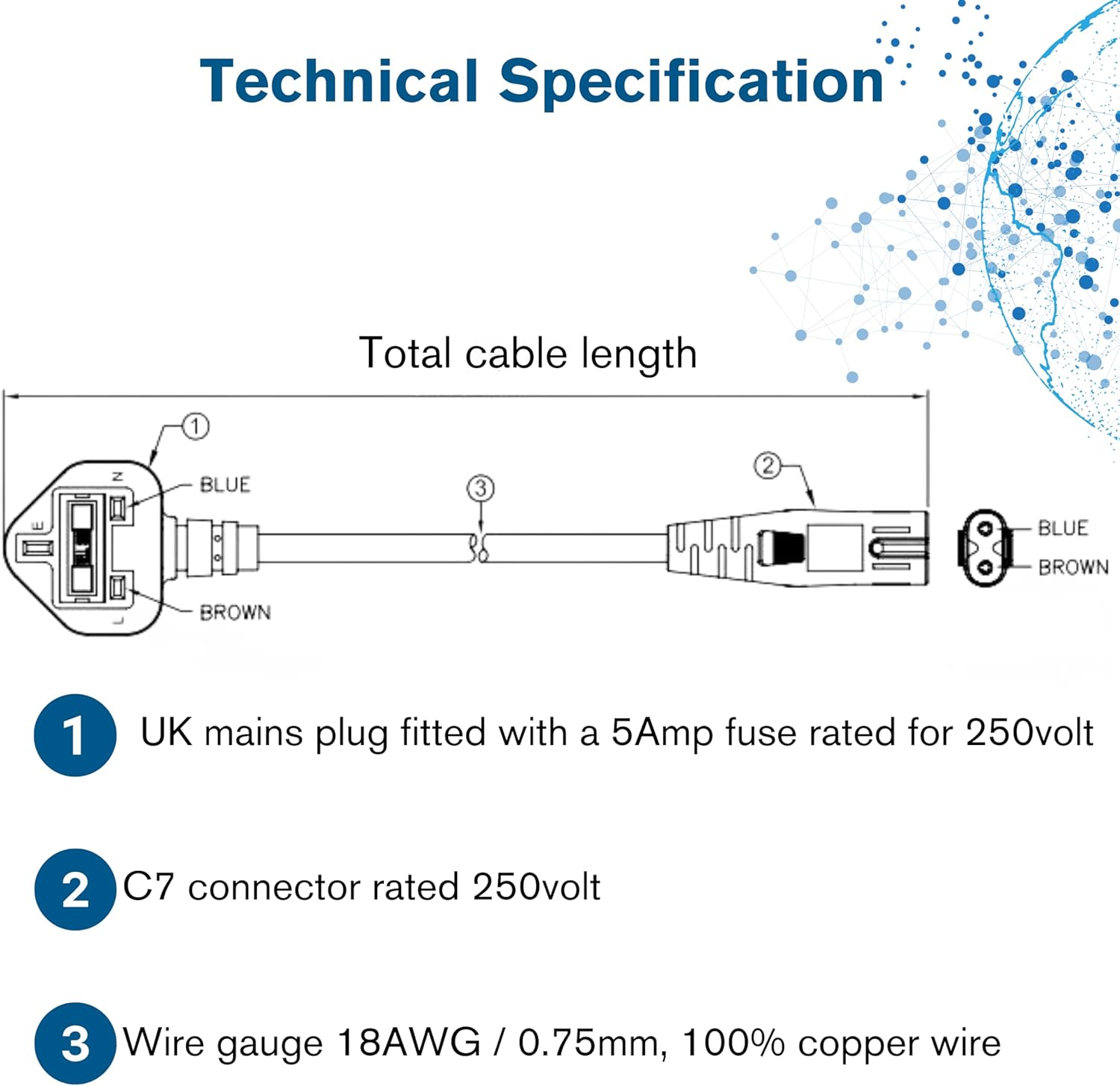 C2G 2m UK Power Cable | BS1363 to IEC C7 Connector ⚡ 🔌 Brand New & A Real Bargain! 🔌 For TVs, Laptops, Consoles & Mor
