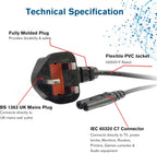 C2G 2m UK Power Cable | BS1363 to IEC C7 Connector ⚡ 🔌 Brand New & A Real Bargain! 🔌 For TVs, Laptops, Consoles & Mor