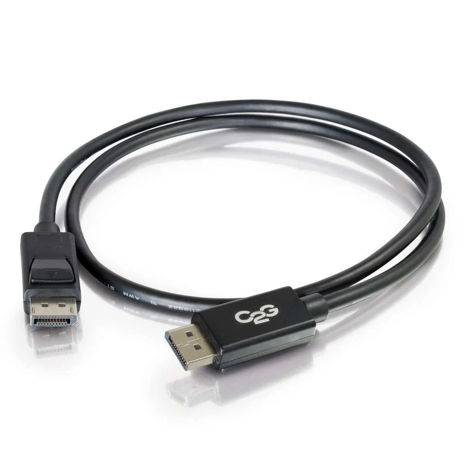 C2G Cables To Go 54400 3ft  0.9m DisplayPort Cable MM - 8K UHD DisplayPort to DisplayPort Cable - Black