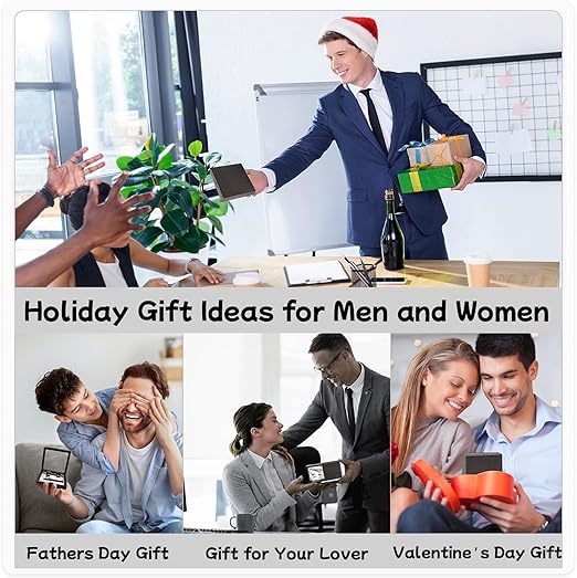 CDDFUNGO Tie Clips & Cufflinks Set for Men | Classic Black, Silver & Copper | Formal & Holiday Occasions - Zeta Store