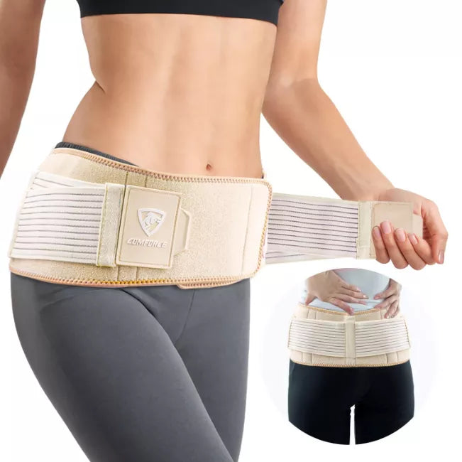 COMFORCE SI joint hip belt with ice pack for cold/hot therapy, 15cm wide support for sciatica, lower back, and pelvic pain.
