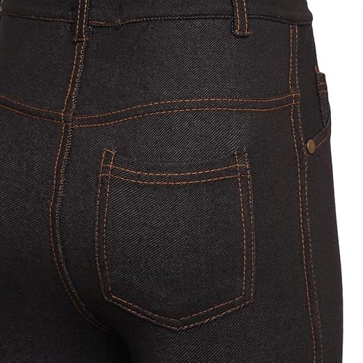 Casualking 2-pack black and navy kids' cotton leggings for girls, soft, warm, stretchy, size 7/8 years, comfortable casual wear