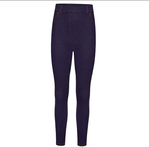 Casualking 2-pack kids' black and navy cotton leggings for girls, soft, warm, and stretchy, size 7/8 years, shown flat on a surface.