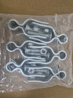 Heavy Duty Chain Link Gate Hinge Set (6PCS) - No Welding Needed! For 1-3/8" Pipe | Barn & Farm Ready - Zeta Store