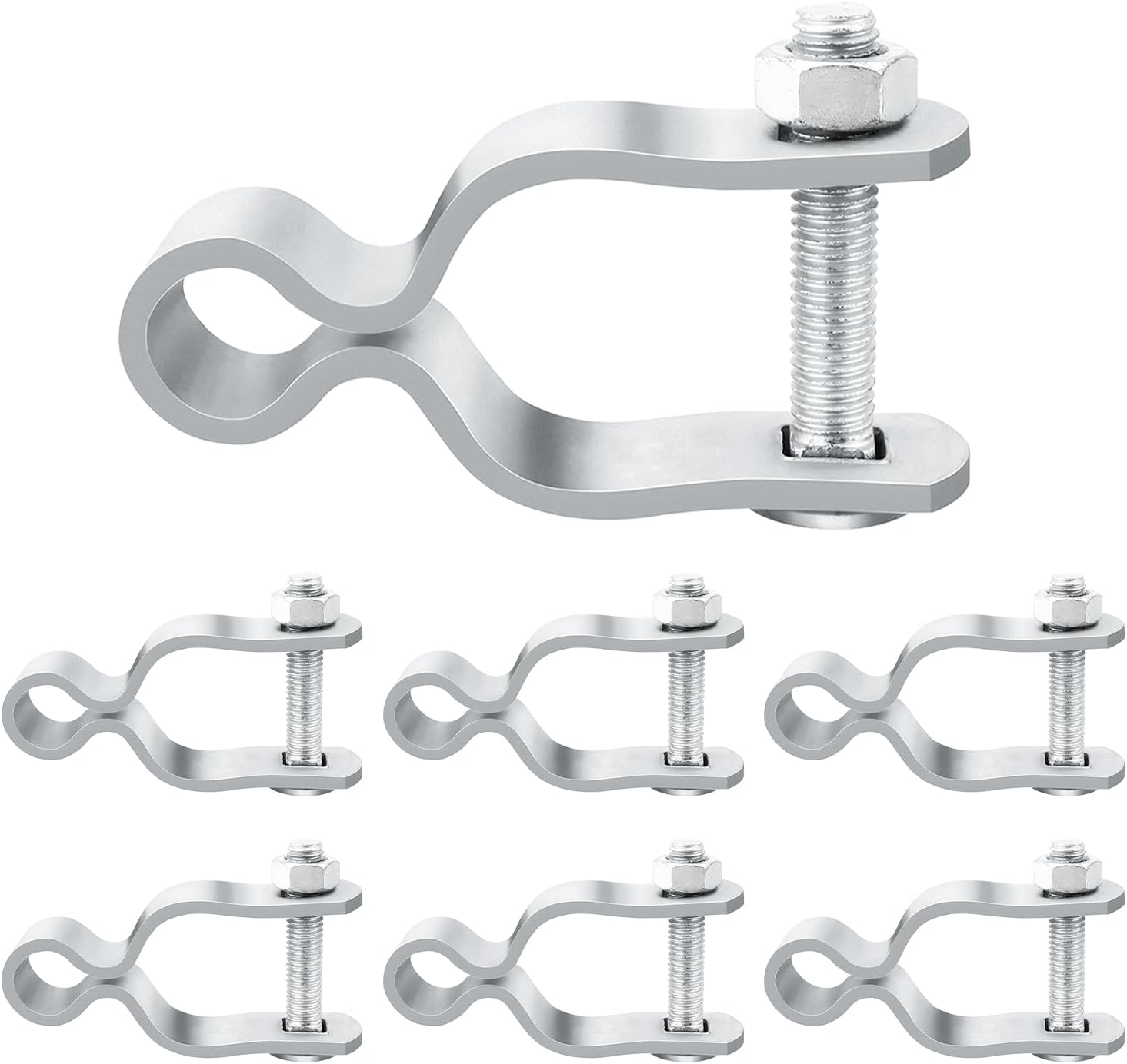 Heavy Duty Chain Link Gate Hinge Set (6PCS) - No Welding Needed! For 1-3/8" Pipe | Barn & Farm Ready - Zeta Store