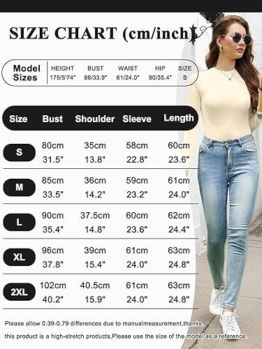 Joligiao women's thermal long sleeve base layer top in size L, soft, slim-fit crew neck winter underwear for women.