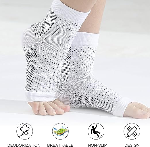 Neuropathy Relief Socks 4-Pack | Compression Socks for Foot Pain, Plantar Fasciitis & Ankle Support for Men & Women - Zeta Store