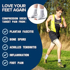 Neuropathy Relief Socks 4-Pack | Compression Socks for Foot Pain, Plantar Fasciitis & Ankle Support for Men & Women - Zeta Store