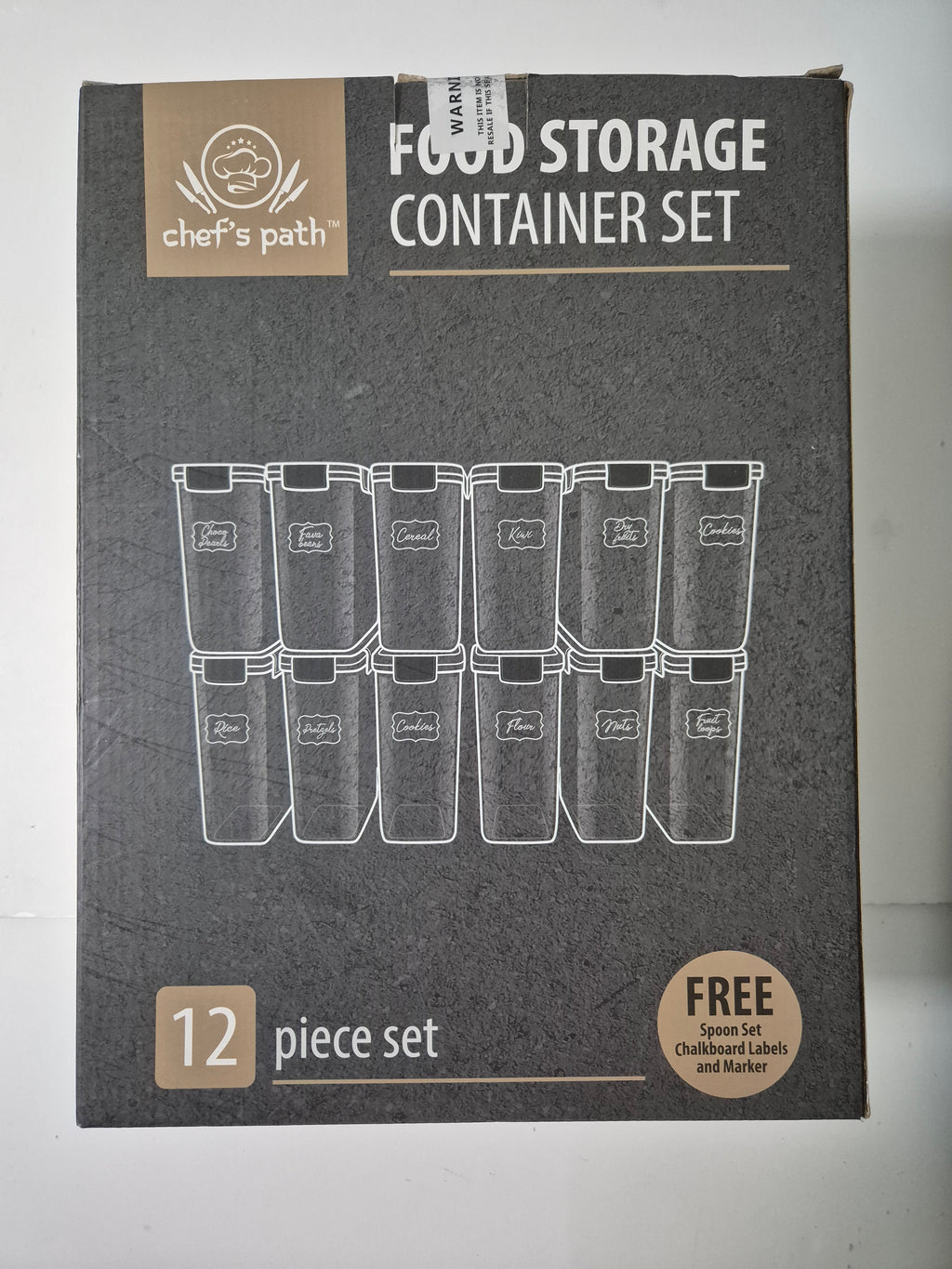 Chef's Path 12-Piece Airtight Food Storage Container Set (2L) | FREE Spoon Set &amp; Labels | Brand New | Kitchen &amp; Pantry Organisation Bargain