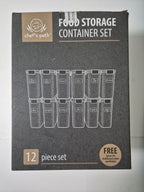 Chef's Path 12-Piece Airtight Food Storage Container Set (2L) | FREE Spoon Set &amp; Labels | Brand New | Kitchen &amp; Pantry Organisation Bargain