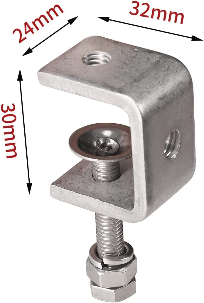 Tiger Clamp 10-Piece C-Clamp Set | 30mm Wide Jaw Opening | Industrial Strength for Woodworking, Welding & DIY | Brand New Stock!