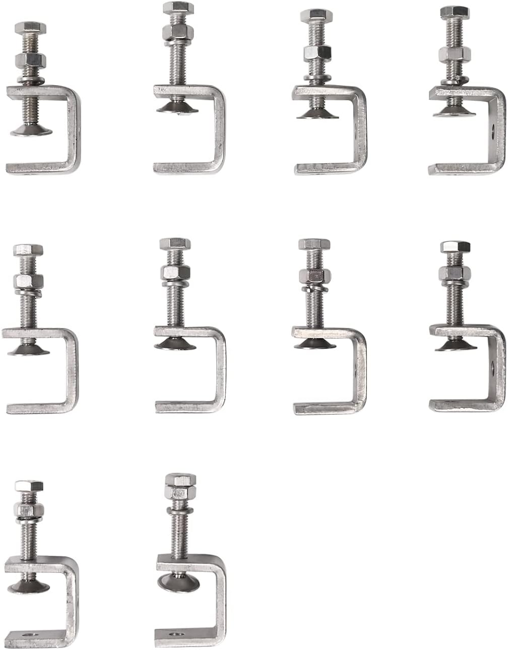 Tiger Clamp 10-Piece C-Clamp Set | 30mm Wide Jaw Opening | Industrial Strength for Woodworking, Welding & DIY | Brand New Stock!