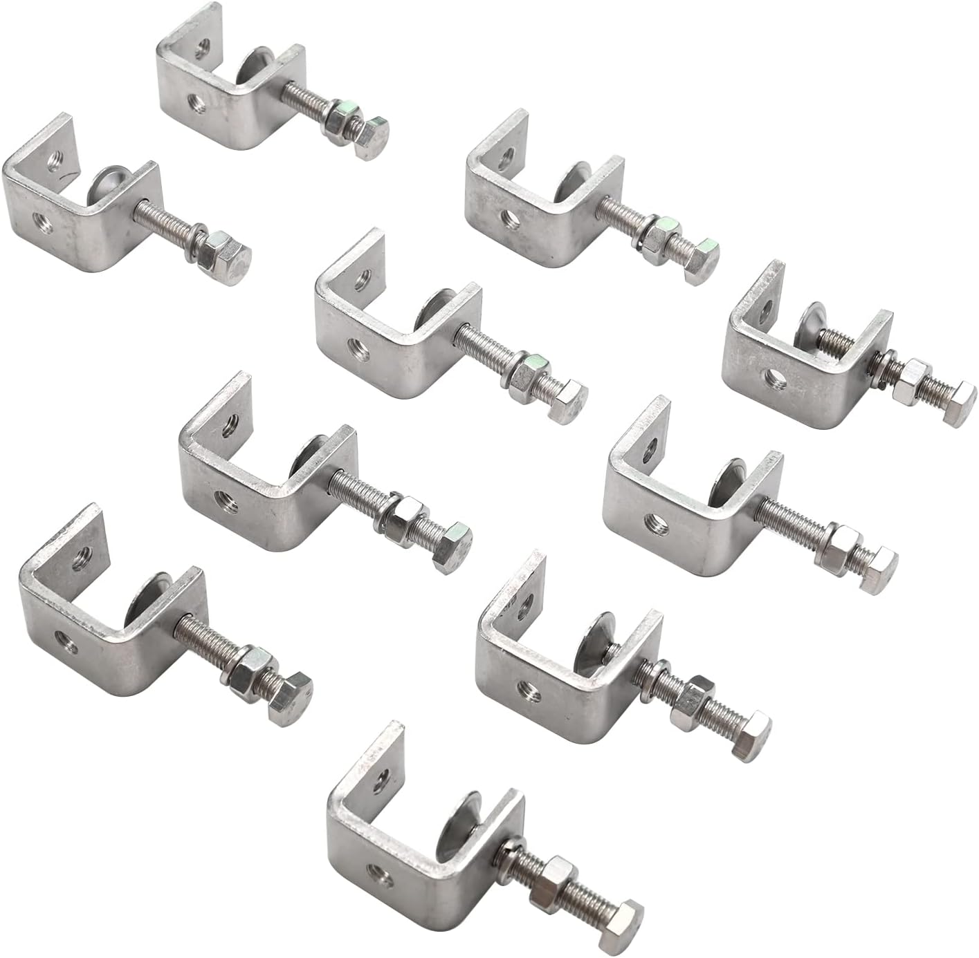 Tiger Clamp 10-Piece C-Clamp Set | 30mm Wide Jaw Opening | Industrial Strength for Woodworking, Welding & DIY | Brand New Stock!