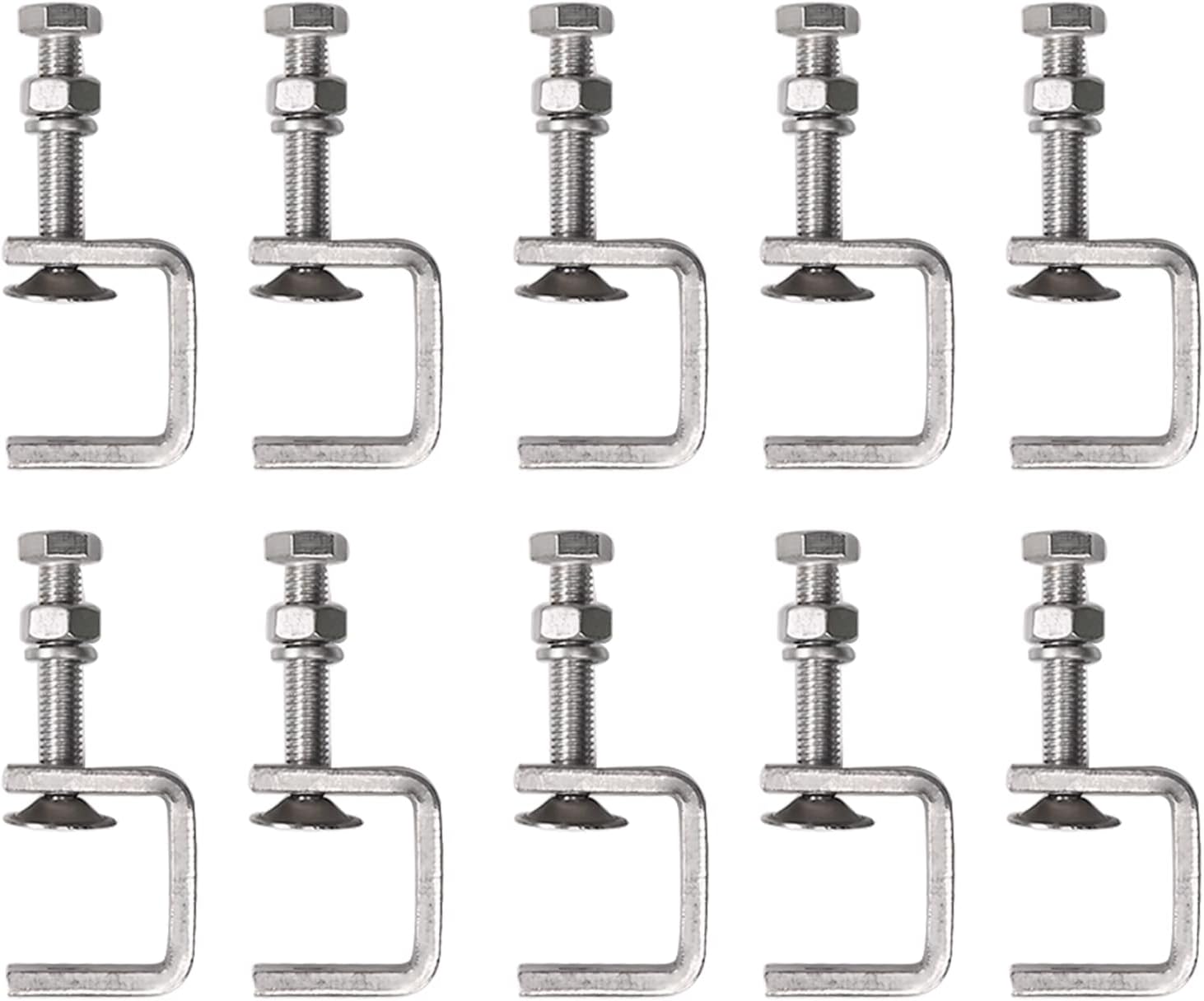 Tiger Clamp 10-Piece C-Clamp Set | 30mm Wide Jaw Opening | Industrial Strength for Woodworking, Welding & DIY | Brand New Stock!