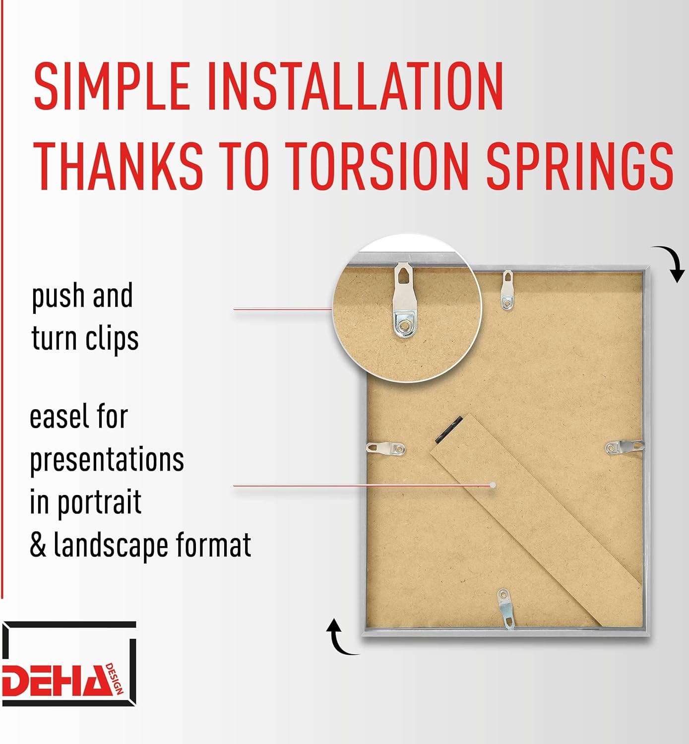 DEHA Boston Silver Aluminium Photo Frame 10x15cm (4x6") with Synthetic Glass - Zeta Store