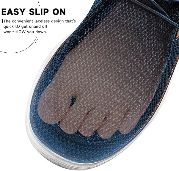 Dlwkipv men's slip-on loafers and sneakers, lightweight breathable casual shoes with moccasin style for comfortable walking and driving.