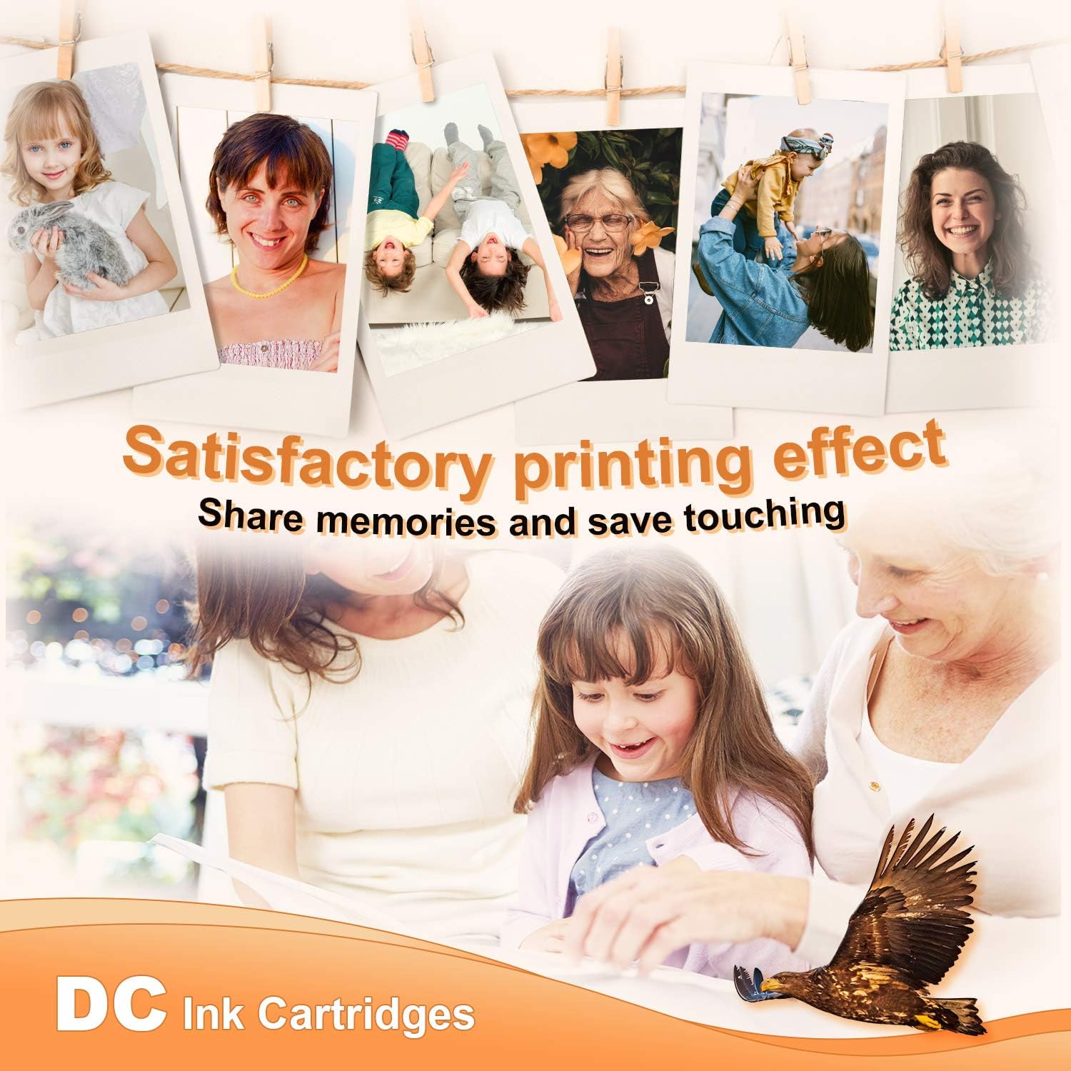 D&C 5XL High-Yield Ink Cartridge Multi-Pack - Total 5 Black - Compatible with Epson XP-2100 XP-4105 WF-2850 & More! - Zeta Store