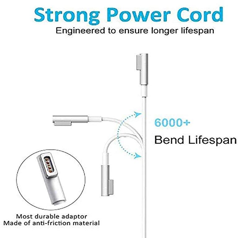 Delippo 60W MagSafe L-Tip Charger for MacBook Pro - 16.5V 3.65A Replacement Power Adapter - Real Bargain!