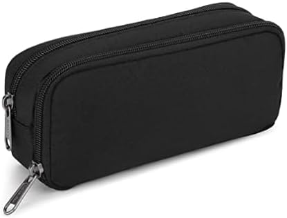 Della Gao Extra-Large Pencil Case - Big Capacity Pouch with 2 Compartments, Water-Resistant Pen Bag for Adults, Office & School (Black) - Zeta Store