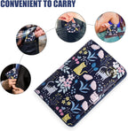 Navy Blue PU Leather Passport Holder & Travel Wallet