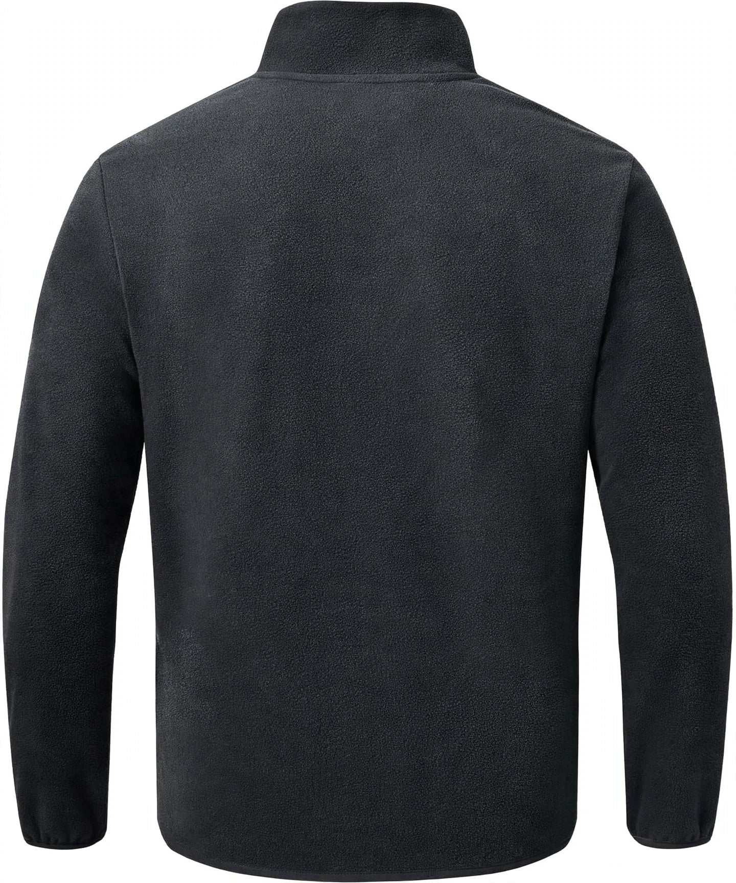 Donhobo Mens Lightweight Fleece Quarter Zip Jacket - Soft Warm Hiking Pullover with Zip Pockets