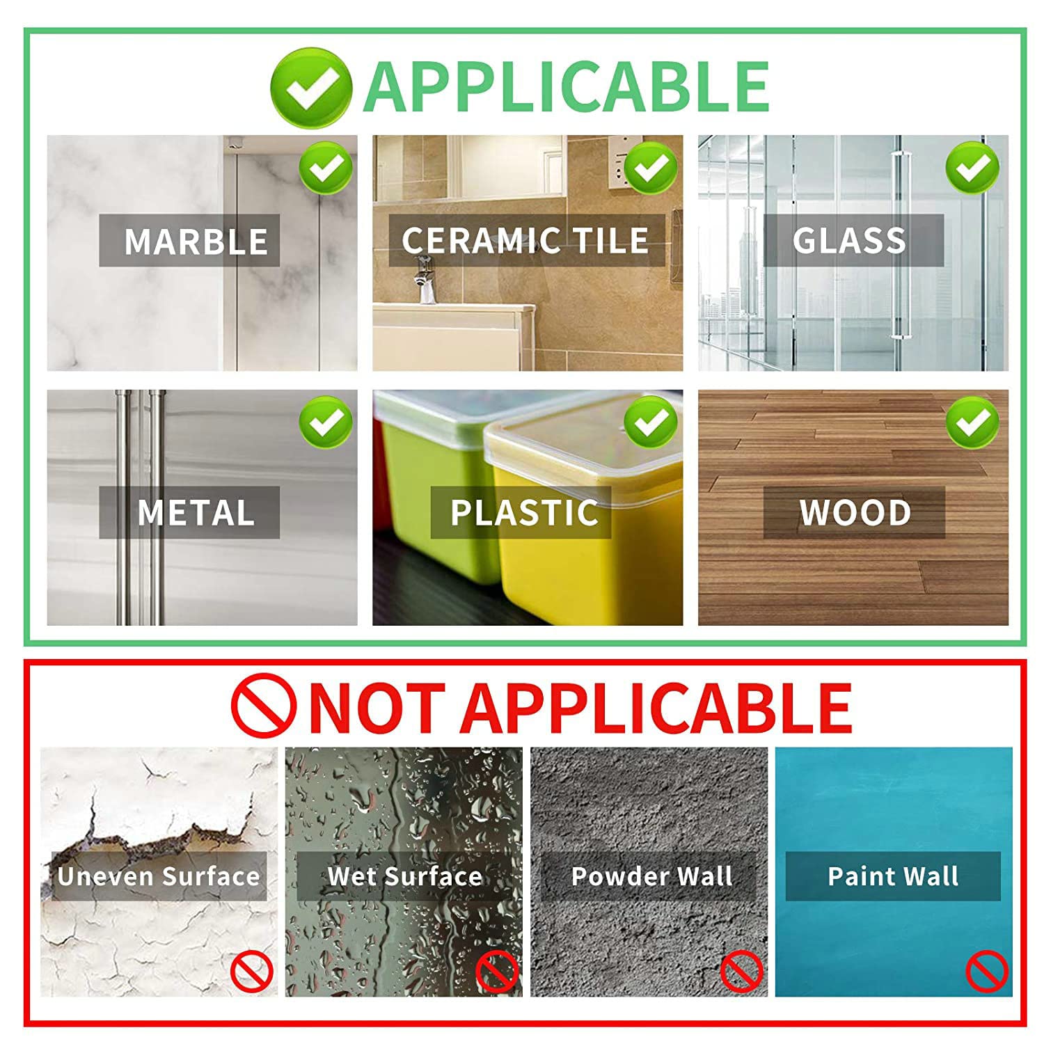 Jiaweixiang Heavy Duty Double Sided Tape | Strong Clear Mounting Strips | Reusable & Removable Wall Tape for Pictures, Posters, Hooks | 0.07" Thick Upgrade | Brand New in Barn