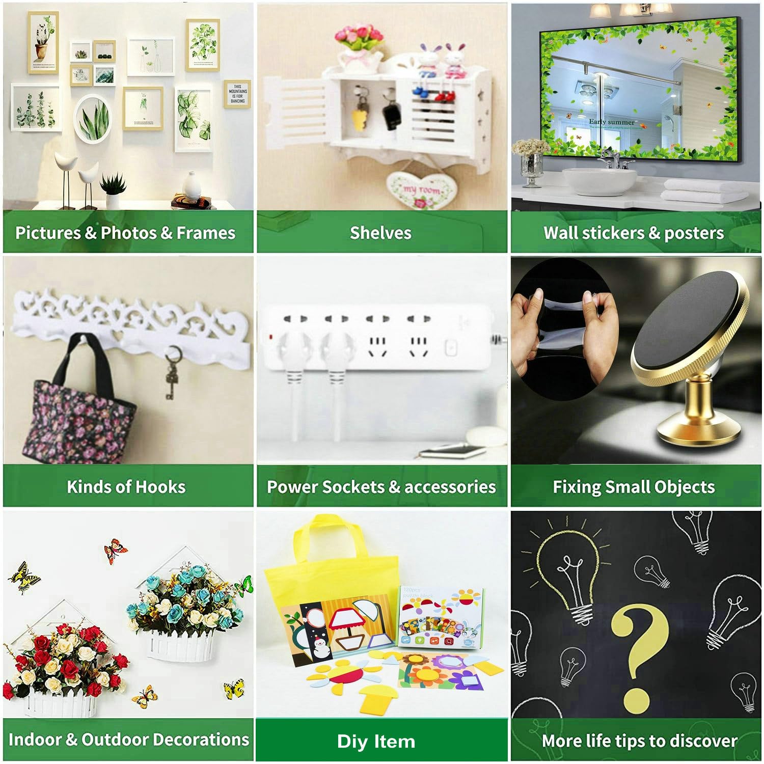 Jiaweixiang Heavy Duty Double Sided Tape | Strong Clear Mounting Strips | Reusable & Removable Wall Tape for Pictures, Posters, Hooks | 0.07" Thick Upgrade | Brand New in Barn